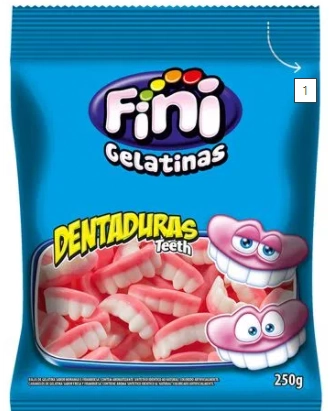 Bala Fini 250g Dentaduras