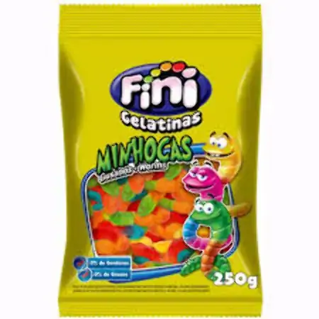 Bala Gel Fini 250g Minhoca