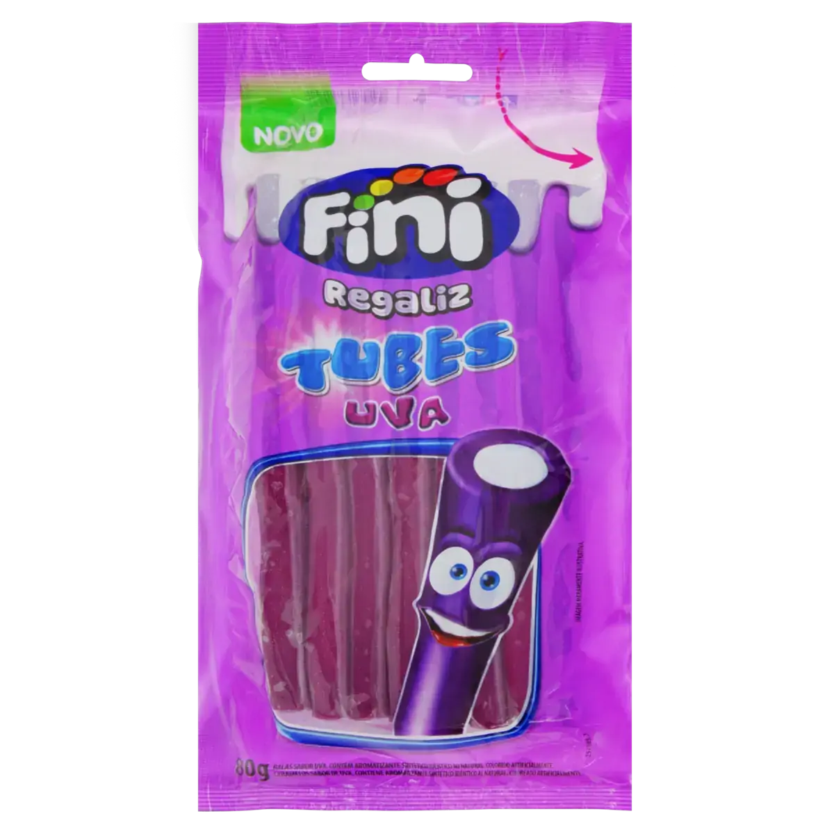 Bala Regaliz Uva Fini Pacote 80g