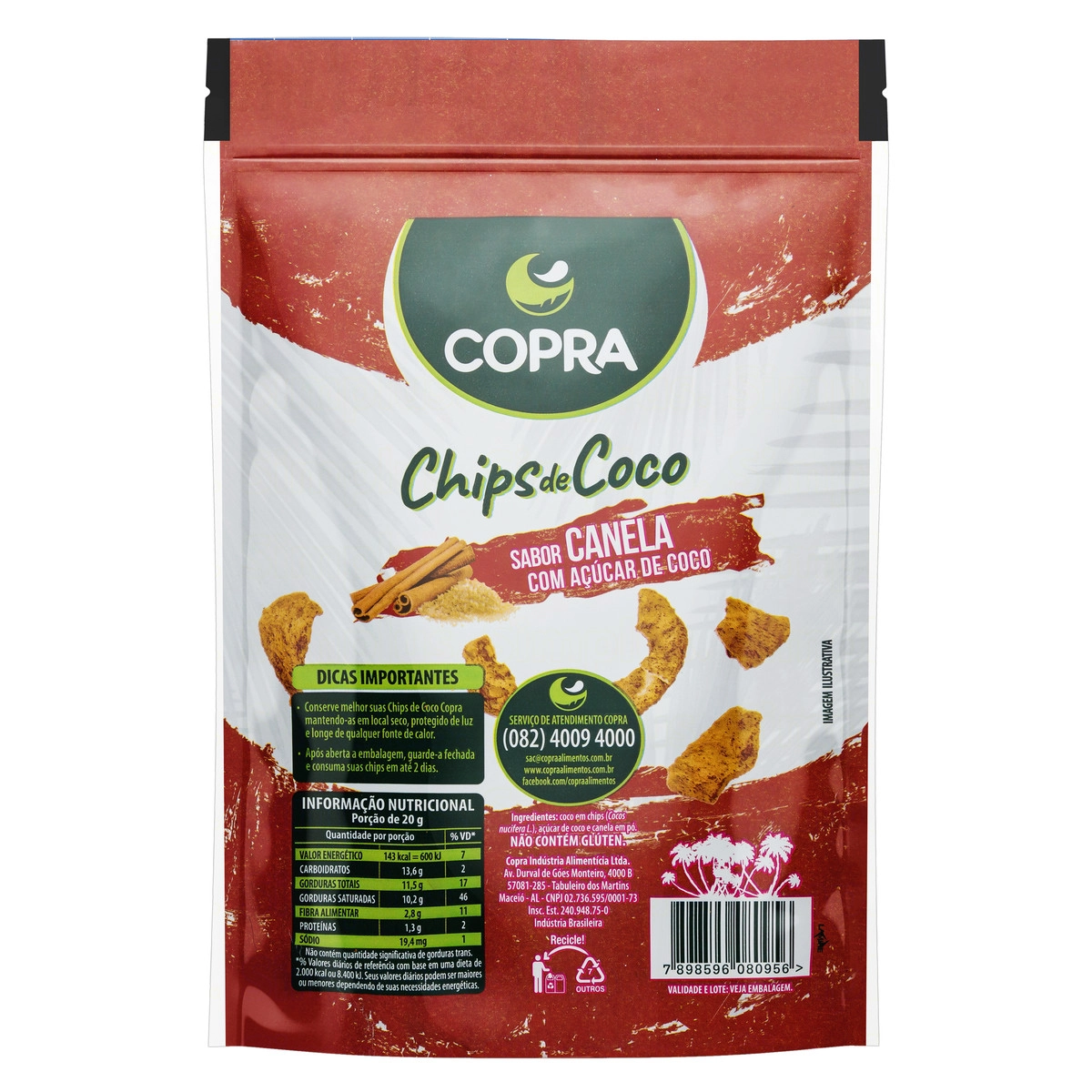 Coco Chips Copra 60g Canela