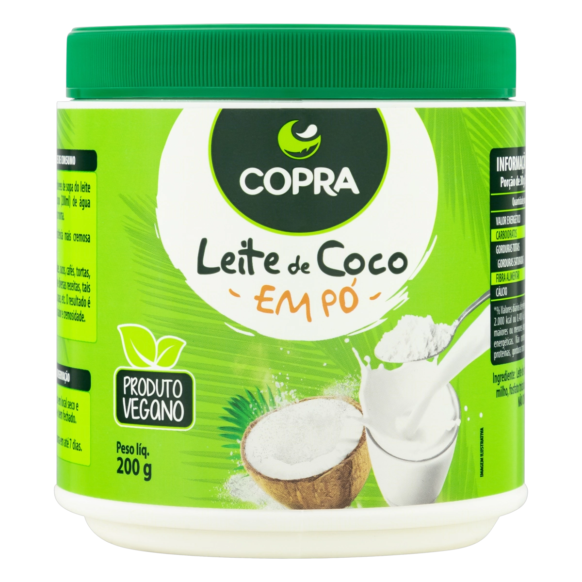 Leite De Coco Pó Copra Pote 200g
