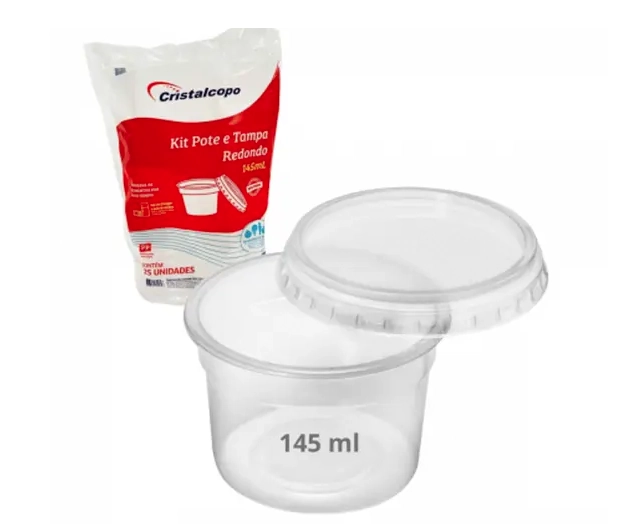 Kit Pote Cristalcopo 145ml C/25
