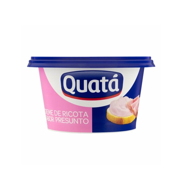 Creme De Queijo Ricota Presunto Quatá Pote 150g