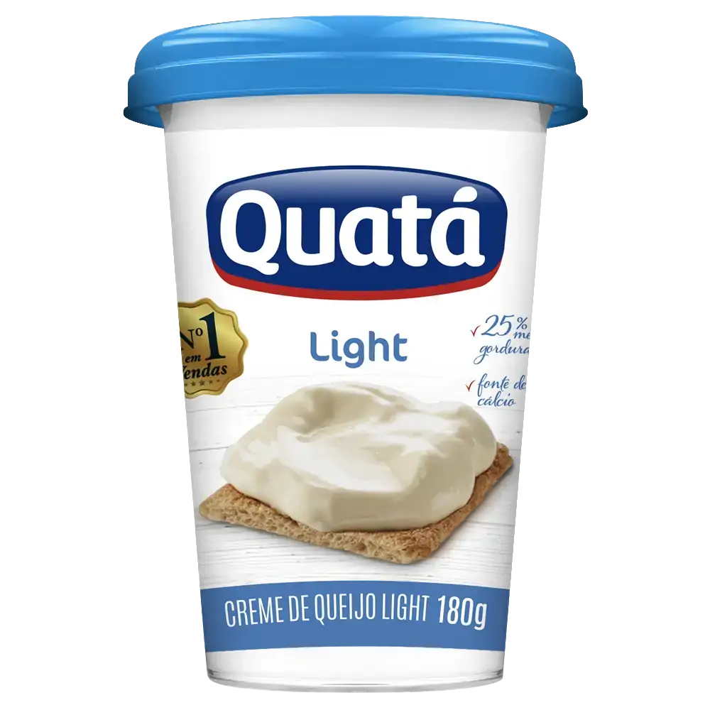Creme De Queijo Light Quatá Copo 180g