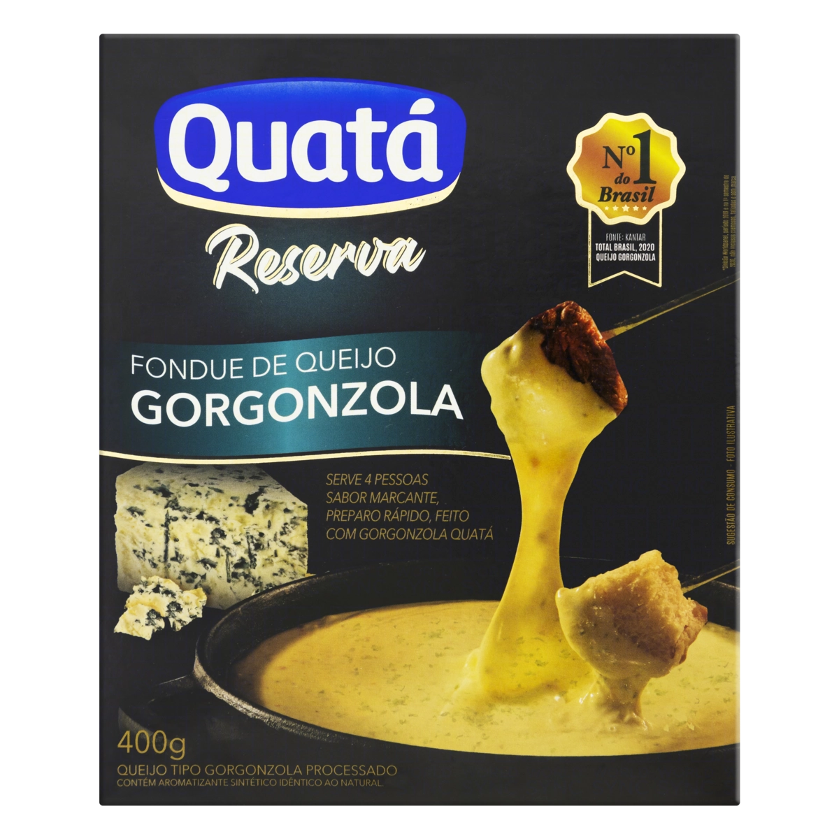 Fondue De Queijo Gorgonzola Quatá Reserva Caixa 400g