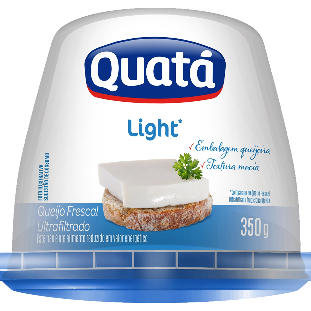 Queijo Frescal Ultrafiltrado Light Quatá Pote 350g