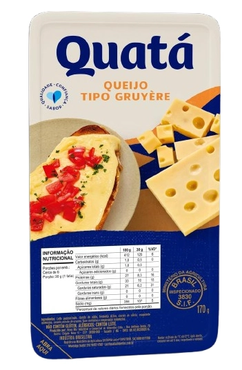 Qjo Gruyere Quata 170g Fracionado
