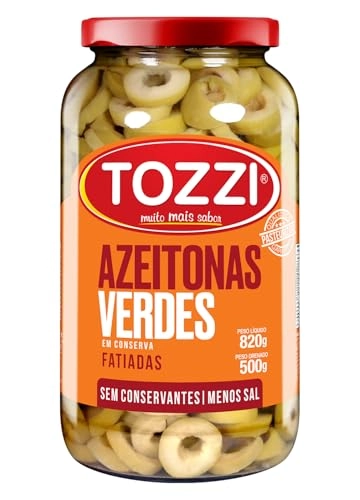 Azeitona Verde Tozzi Fatiada Pt 500g
