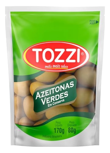 Azeitona Verde Tozzi C/caroco Sache 80g