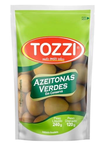 Azeitonas Verdes Com Caroo Em Conservas Sach 120 G