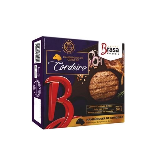 Hamb Cordeiro Brasa Burguers Gourmet 300g