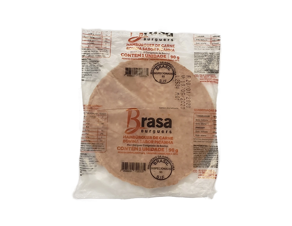 Hamb. Brasa Burguers 90g Picanha