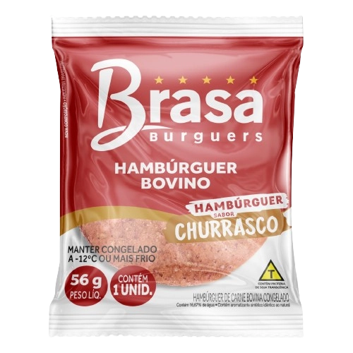 Hamb Brasa 56g Bov Sabor Churrasco