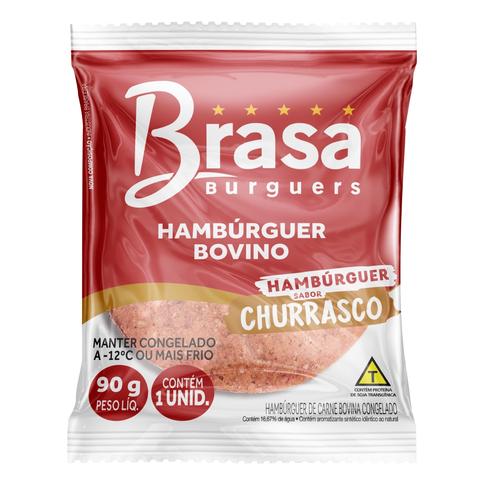Hamb Brasa 90 Bov Sabor Churrasco