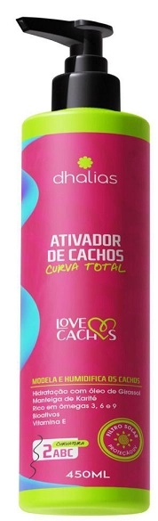 Ativador De Cachos Dhalias 450ml Curva Total 2abc