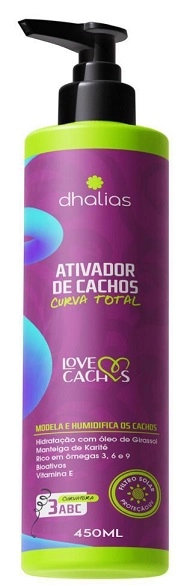 Ativador De Cachos Dhalias 450ml Curva Total 3abc