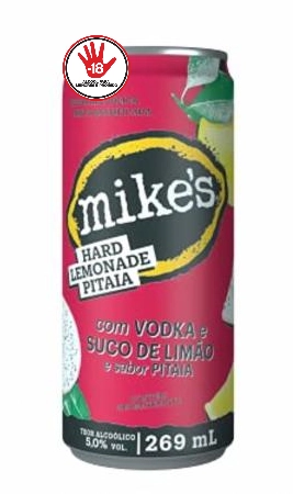 Bebida Mista Alcoólica Pitaia Mikes Hard Lemonade Lata 269ml