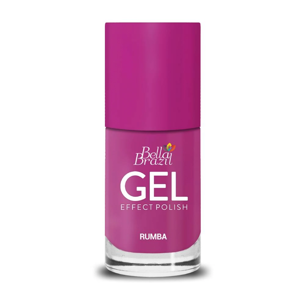 Esmalte Bella Brazil 814 Rumba Pink Efeito Gel 8ml