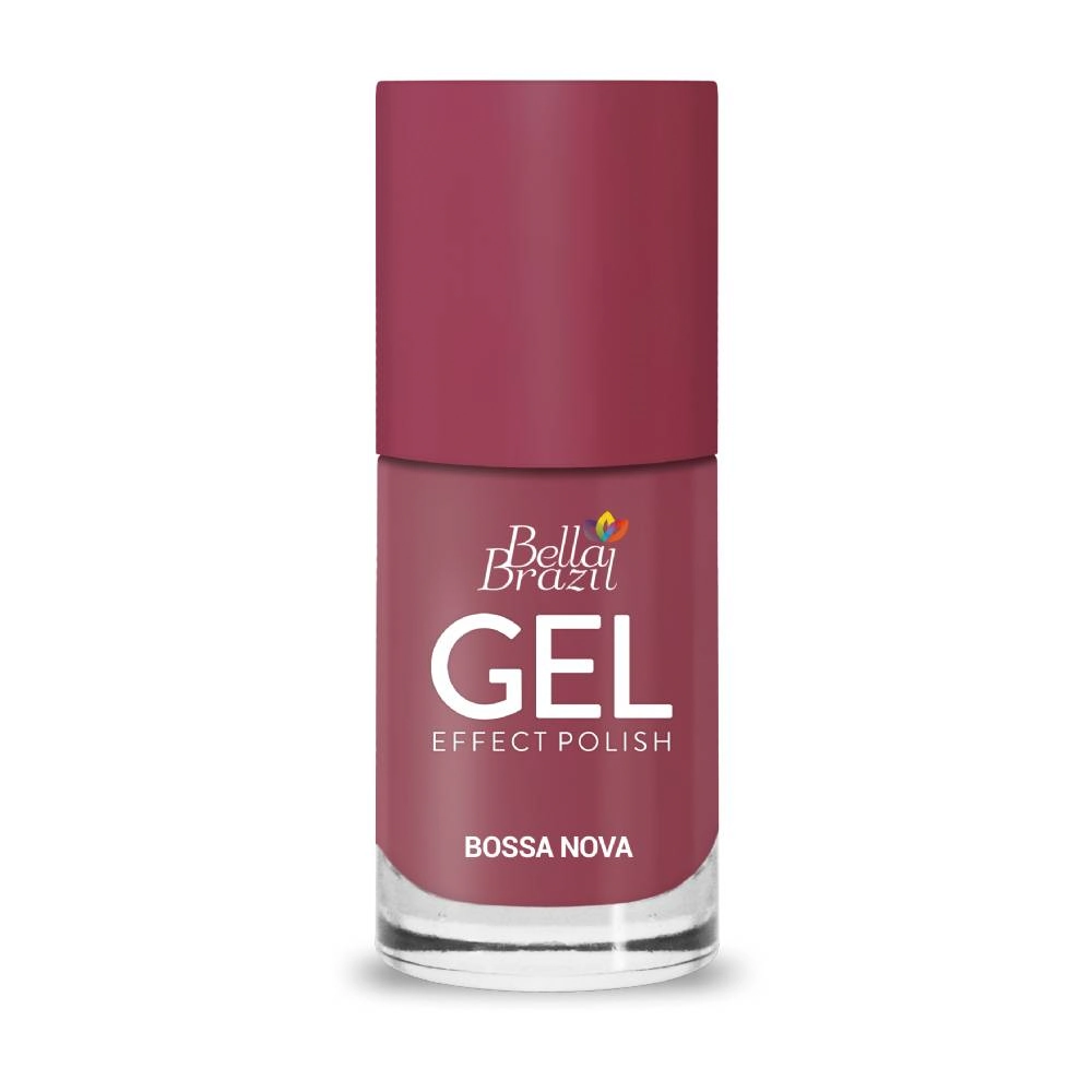 Esmalte Bella Brazil 816 Bossa Nova Nude Rose Efeito Gel 8ml