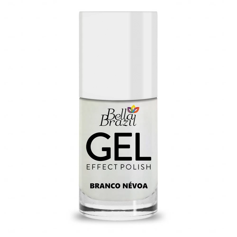 Esmalte Bella Brazil 829 Branco Nevoa Efeito Gel 8ml