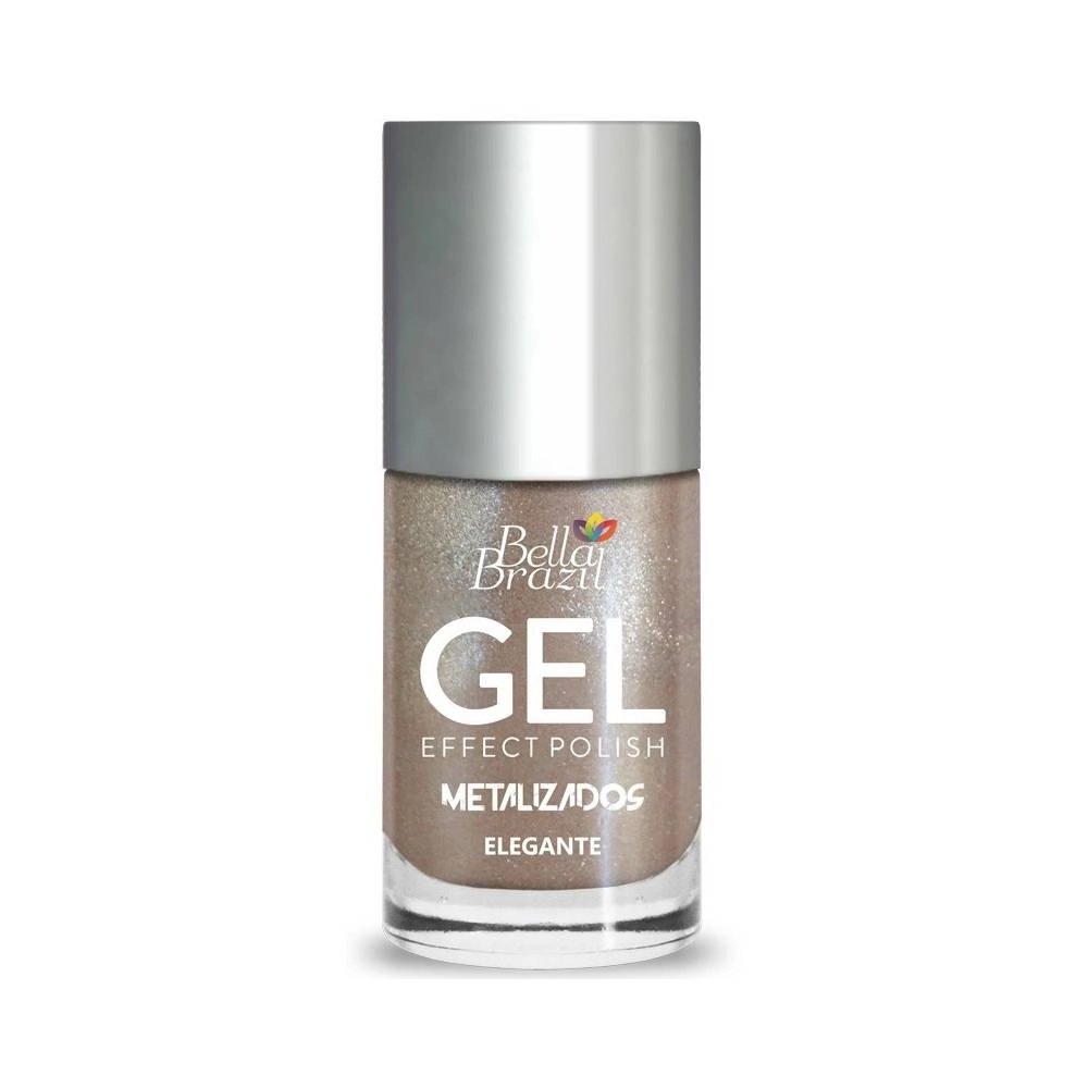 Esmalte Bella Brazil Elegante Efeito Gel Metálico 8ml