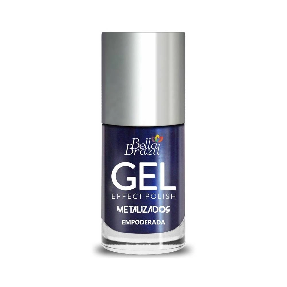 Esmalte Bella Brazil Empoderada Efeito Gel Metálico 8ml