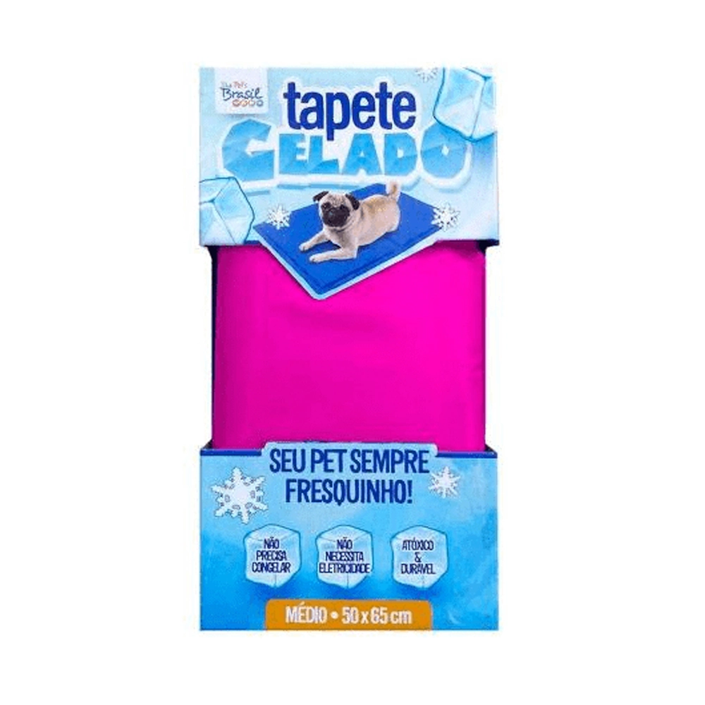 Tapete Gelado The Pets Rosa Medio 50x65cm Ref. 10843