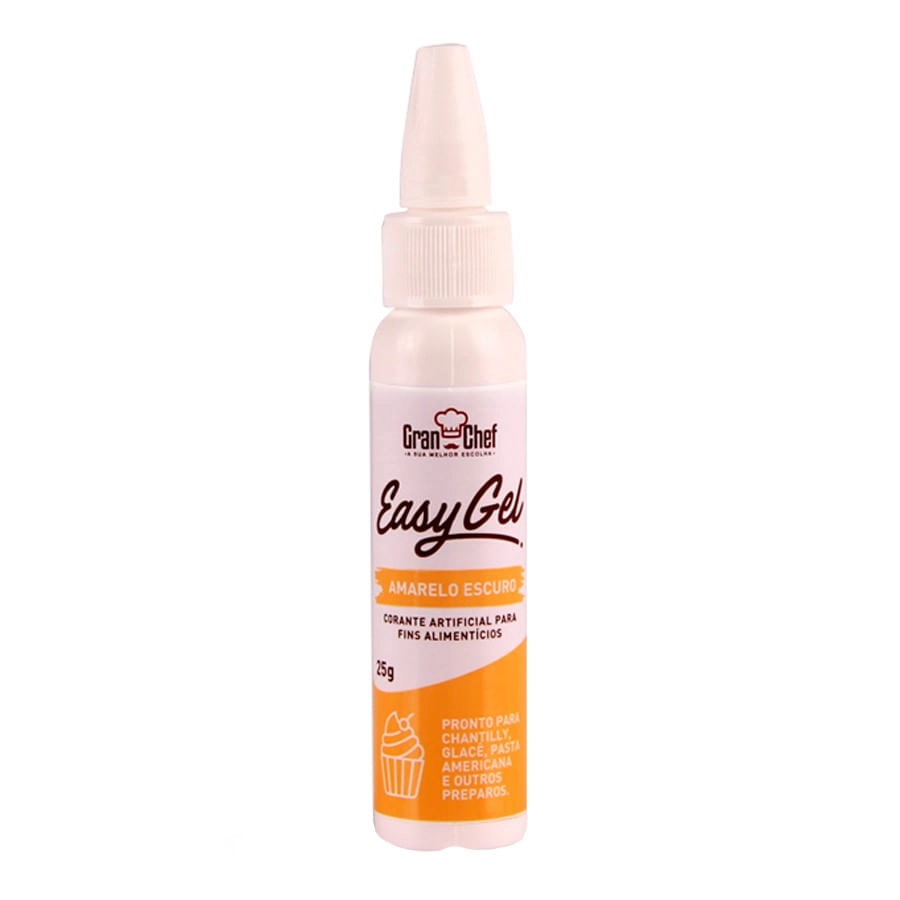 Corante Easy Gel Amar Esc 25g Gran Chef