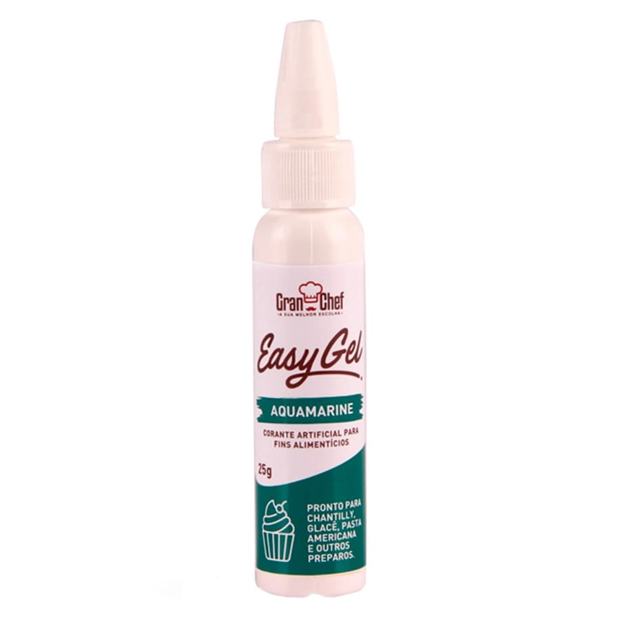 Corante Easy Gel Aquamarine 25g Gran Chef