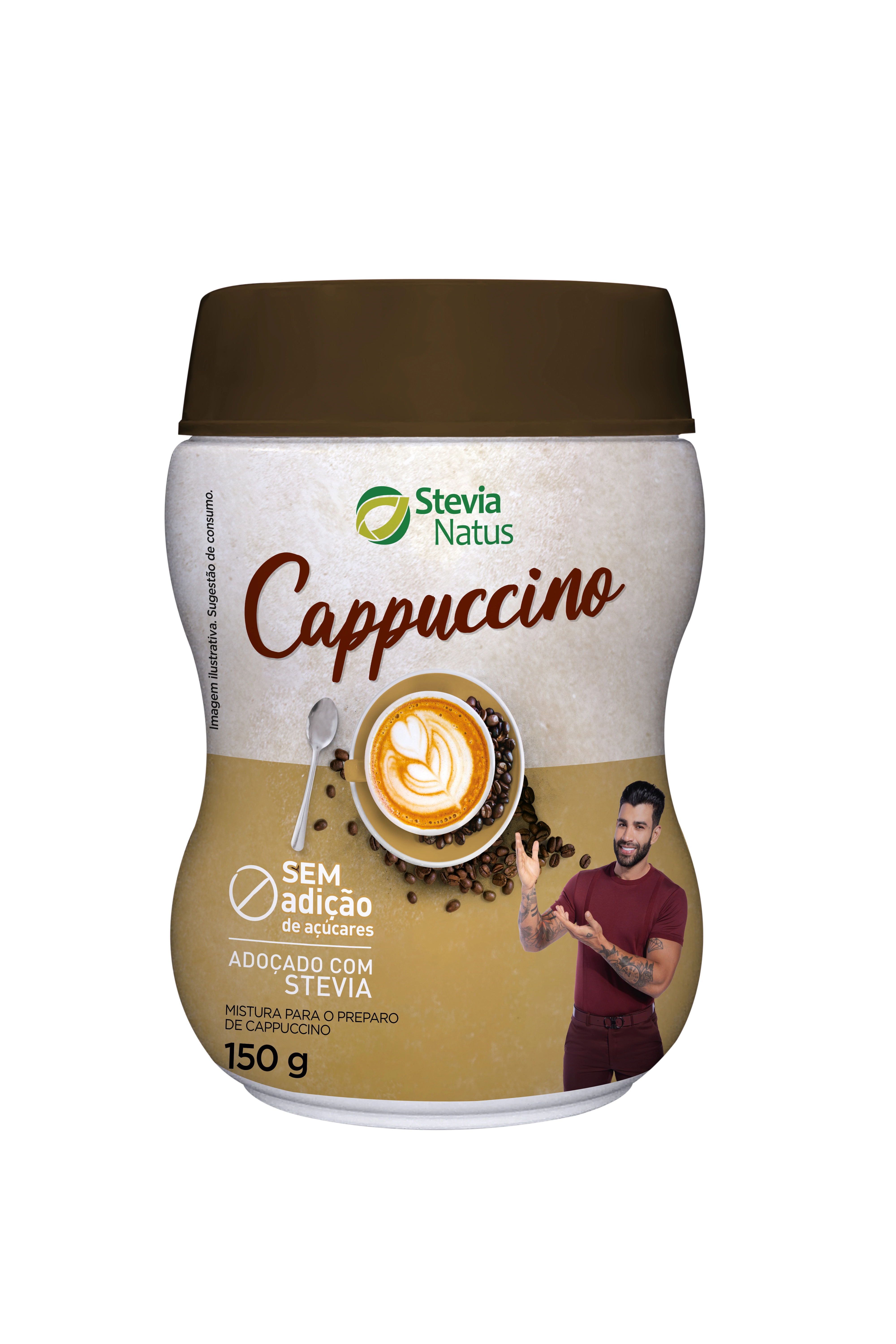 Cappuccino Po Stevia Natus S/acucar Pt 150g