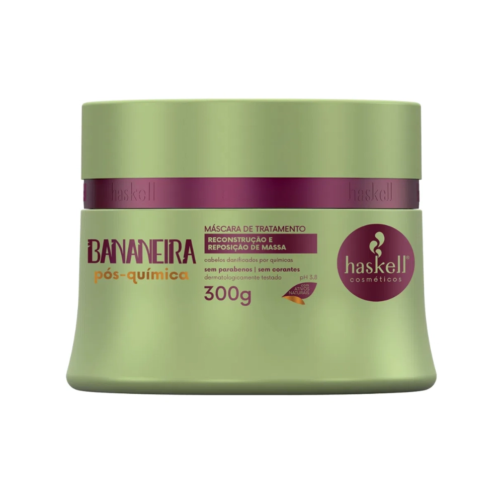 Creme/mascara Tratamento Haskell Bananeira 300gr New