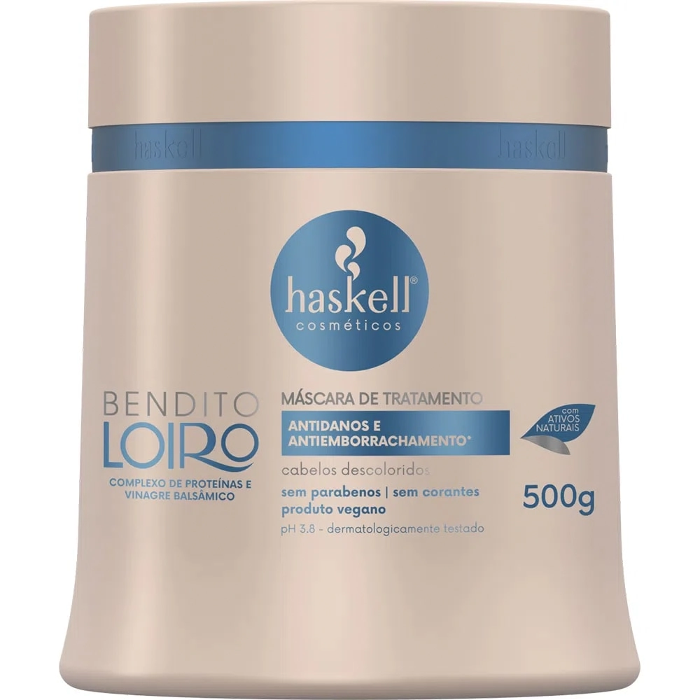 Creme/mascara Tratamento Haskell Loiro 500g