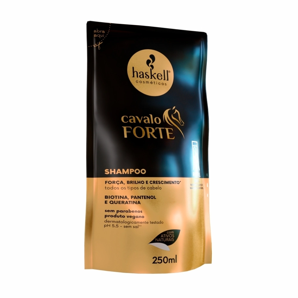 Refil Shampoo 250ml Cavalo Forte Haskell