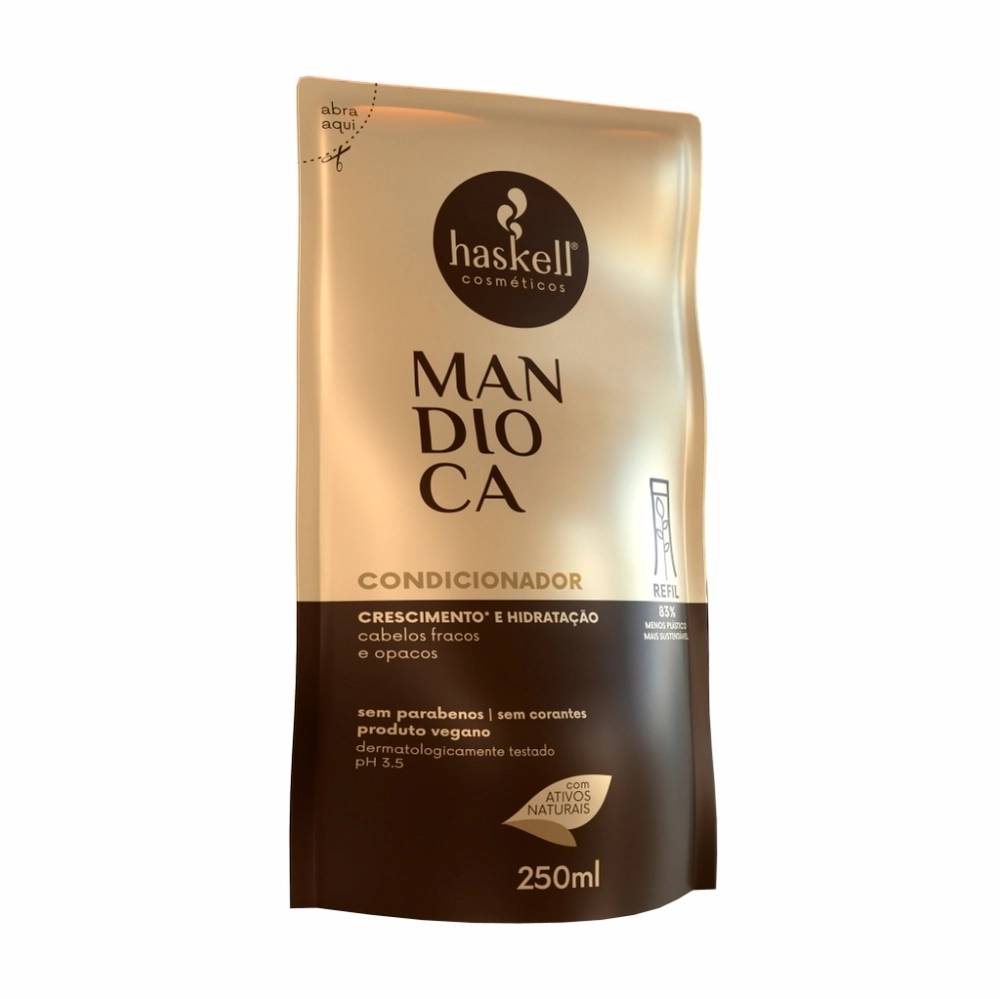 Refil Condicionador 250ml Mandioca Haskell