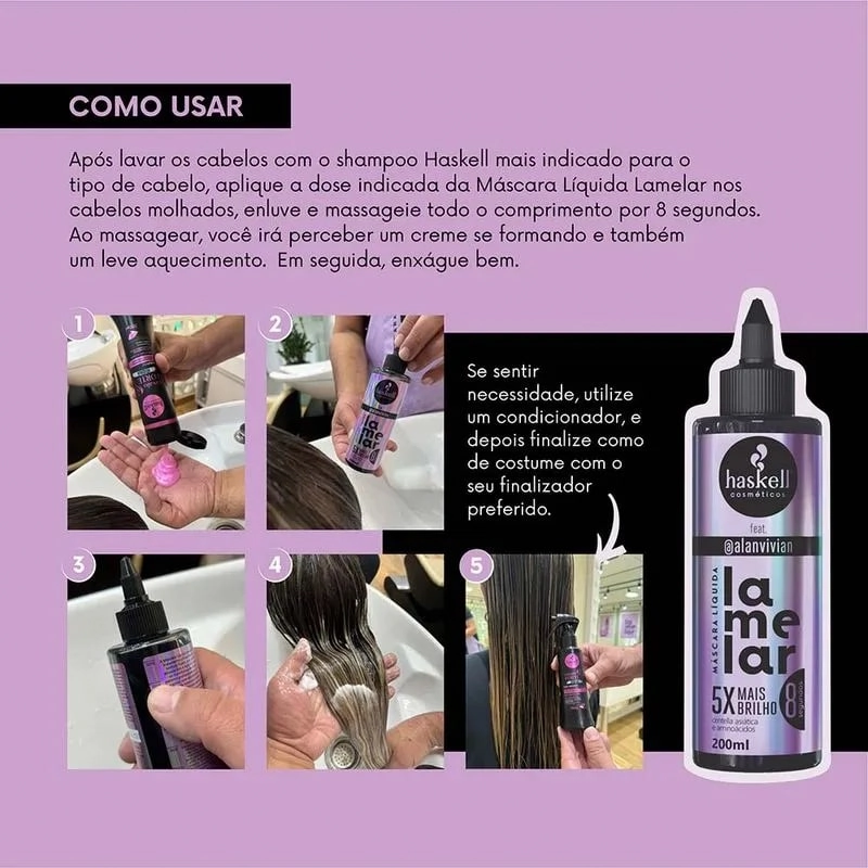 Haskell Lamelar Masc 200ml