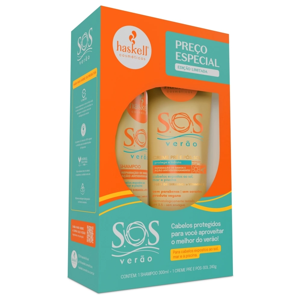 Kit Haskell Sh 300m Cr 240g Sos Verao