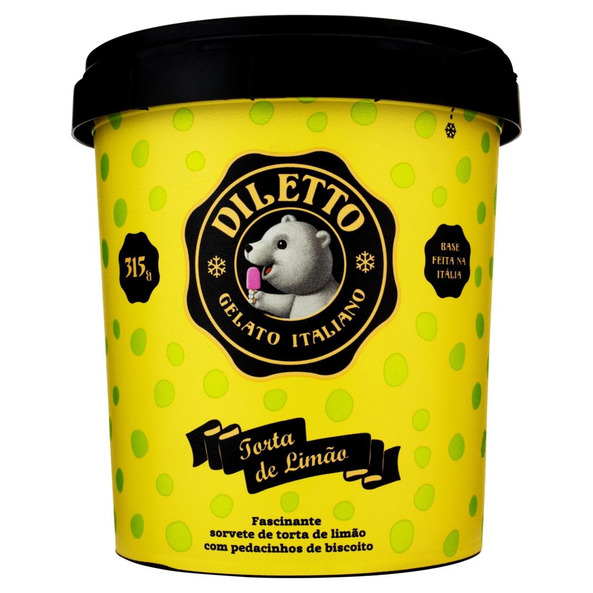 Gelato Italiano Torta De Limão Diletto Pote 500ml