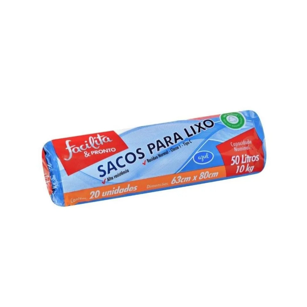 Saco Lixo F.pront 20un