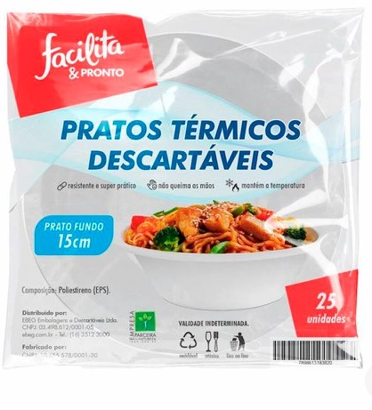 Prato Plast Fundo Eps N15 Facilita Pronto