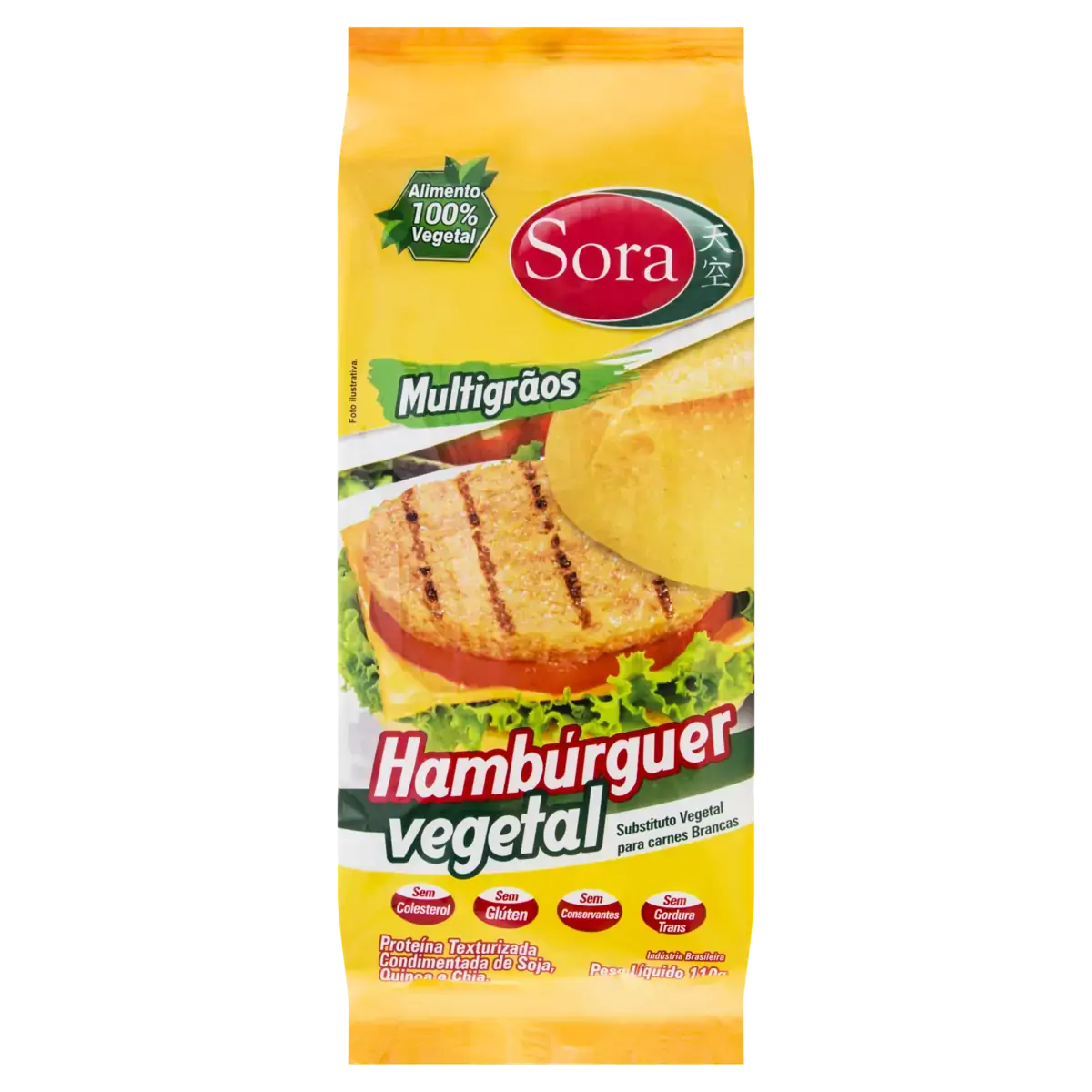 Hambúrguer Vegetal Carne Branca Sora Pacote 110g