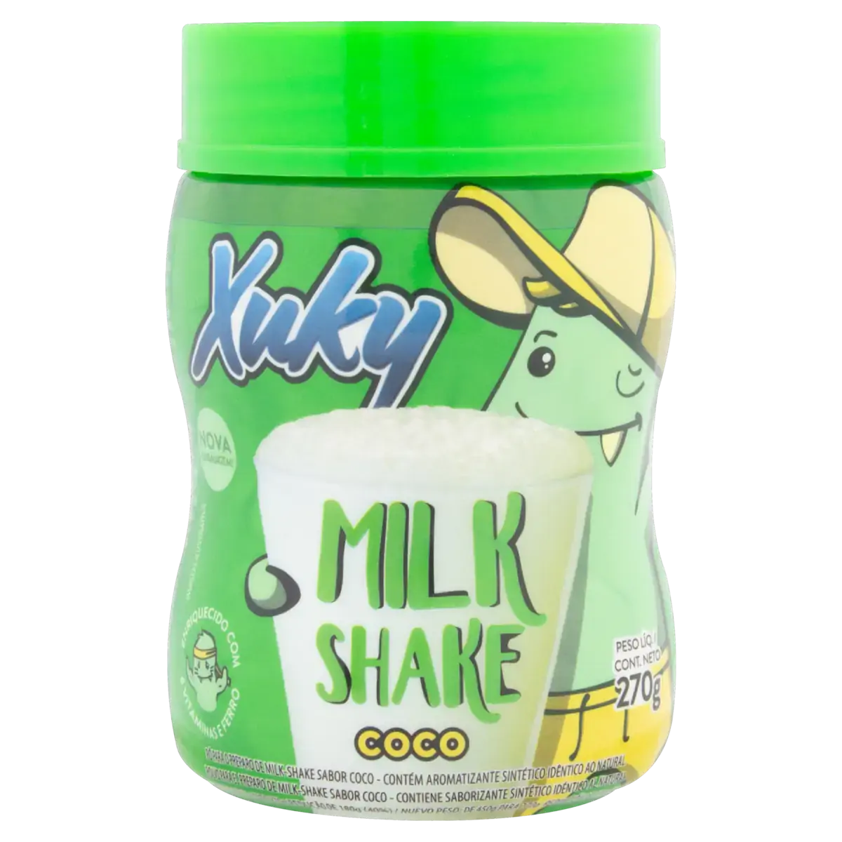 Pó Para Preparo De Bebida Milk Shake Coco Xuky Pote 270g