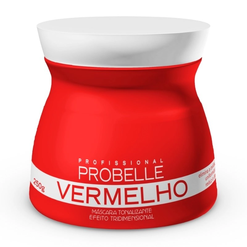 Creme/mascara Tratamento Probelle Tonalizante Vermelha 250gr