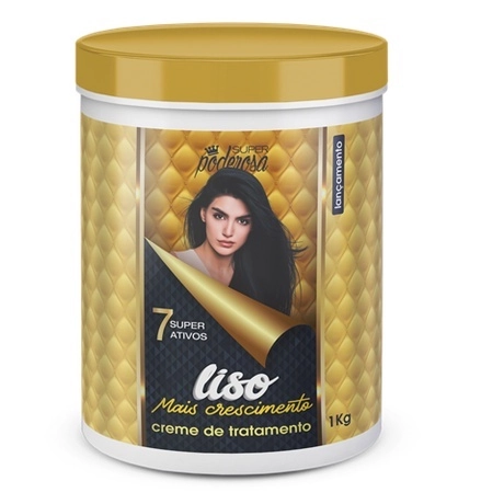 Creme/mascara Tratamento Super Poderosa Liso Mais Crescimento 1kg