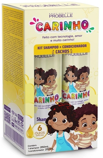 Probelle Kids Kit Carinho Shcond 2x250ml Cachos