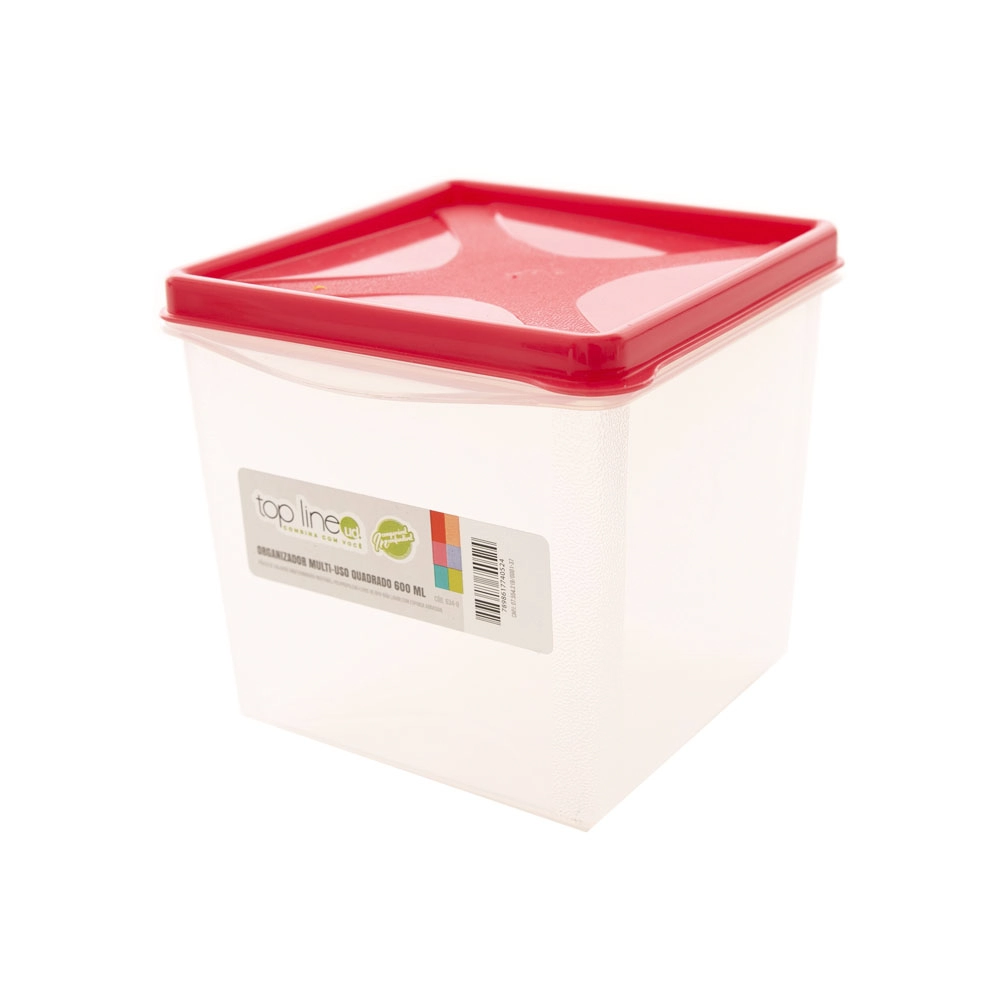 Organizador Top Line Multiuso Quad.0,6l Natural