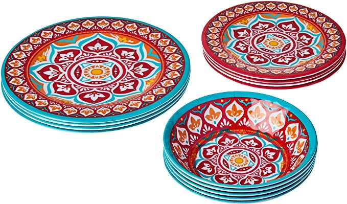Jogo De Jantar Melamina Turquia 12pc