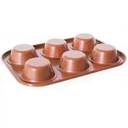 Forma Para 6 Cupcakes Bronze
