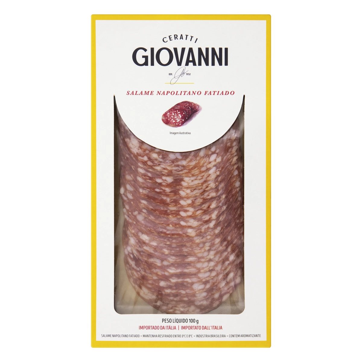Salame Napolitano Fatiado Giovanni Ceratti 100g