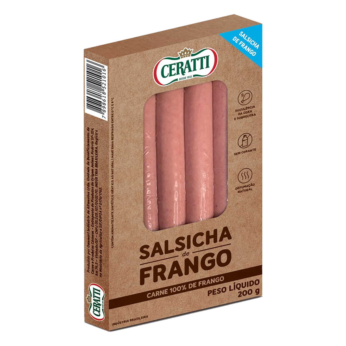 Salsicha De Frango Ceratti 200g