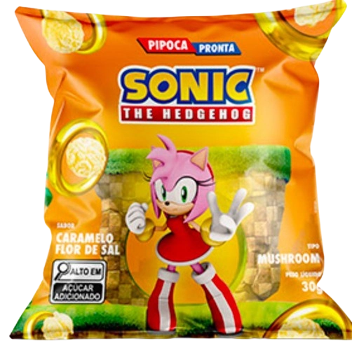 Pipoca Pronta Sonic Caramelo Blue 30g